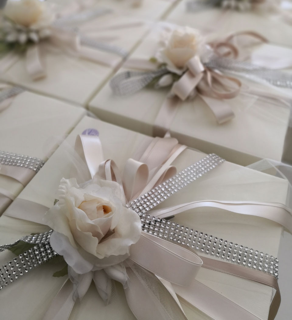 Bomboniere confezionate per matrimonio Foto di bomboniere confezionate da noi